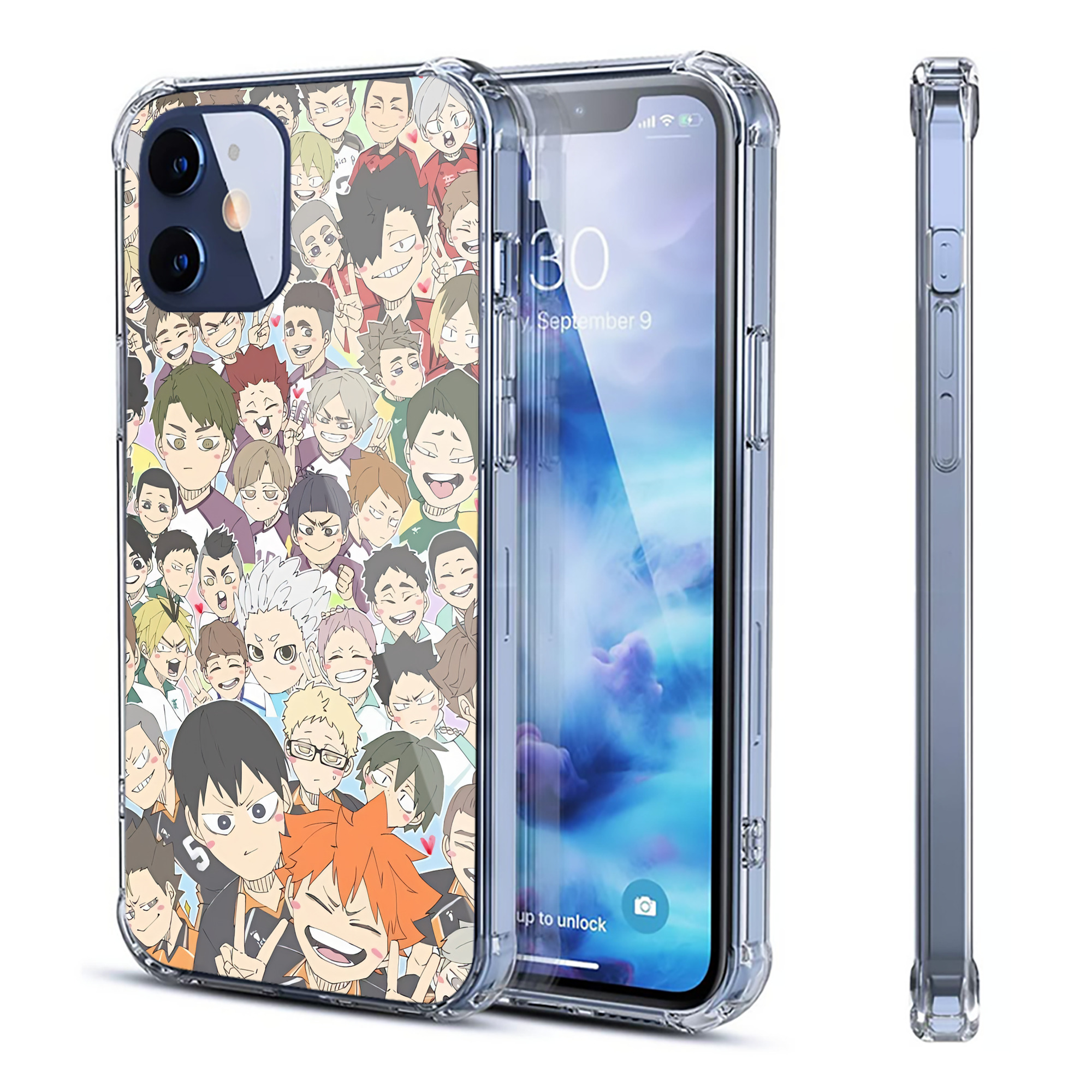 （画像用） ハイキュー!! Haikyu!! 【iPhone 12シリーズ対応】透明スマホケース（クリアソフトケース）
